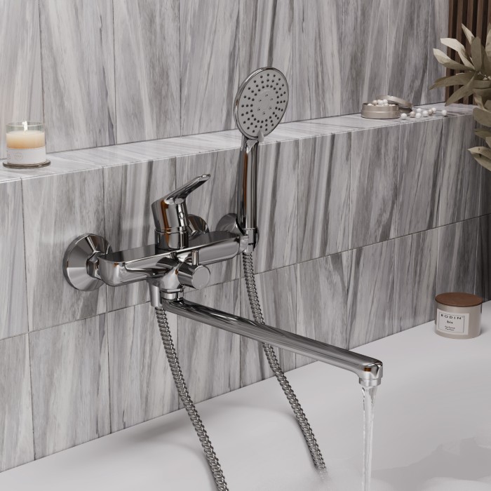 Смеситель для ванны с длинным изливом Lippe 4500 WasserKRAFT арт. 4502L