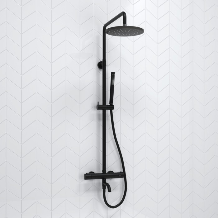 Душевая система с термостатическим смесителем WasserKRAFT арт. A288.077.217.BM Thermo