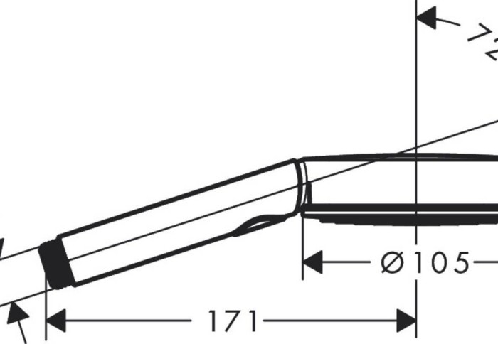 Ручной душ Relaxation Pulsify Select S Hansgrohe, белый арт. 24110700