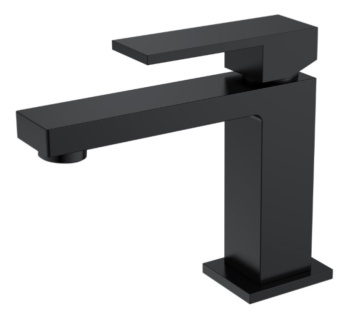 Смеситель для раковины, Matt Black, Qubic Boheme 471-B