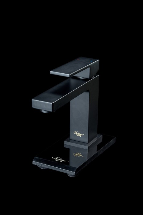 Смеситель для раковины, Matt Black, Qubic Boheme 471-B