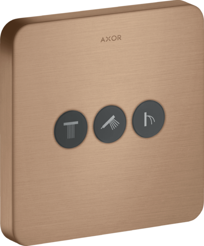 Переключатель потоков ShowerSelect Axor, шлифованное красное золото арт. 36773310