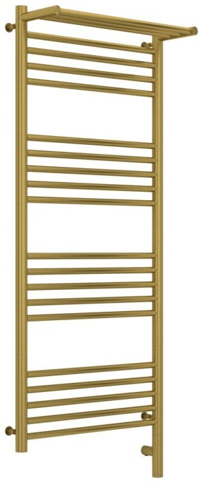 Сунержа Электрический полотенцесушитель 1200x500, Богема 3.0 с 1 полкой, 051-5807-1250 цвет: состаренная латунь
