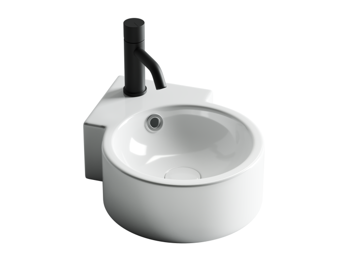 Подвесная угловая раковина Ceramicanova Element, белый арт. CN5019
