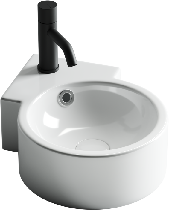 Подвесная угловая раковина Ceramicanova Element, белый арт. CN5019