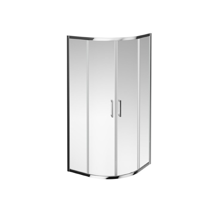 Душевой уголок раздвижной, четверть круга, 90х90х195, Vetro Kerama Marazzi, хром - VE.90.RSD.CR