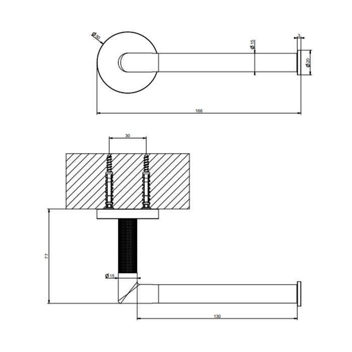 Держатель туалетной бумаги, вертикальная/горизонтальная установка, Gessi Anello, black xl арт. 63755#299