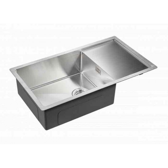 Мойка для кухни нержавеющая 780х440мм Paulmark PLATTE, брашированная нерж.сталь - PM807844-BS