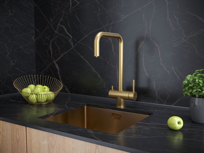 Смеситель для кухни  Paulmark WETTER, брашированное золото - We213030-BG