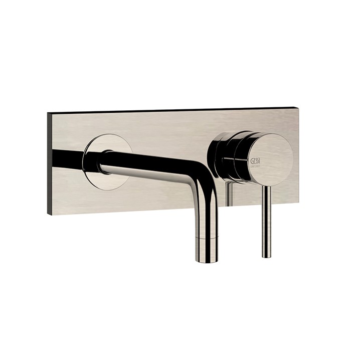 Смеситель для раковины, встраиваемый, излив: 21.2см., Gessi Emporio Via tortona, finox brushed nickel арт. 44827#149