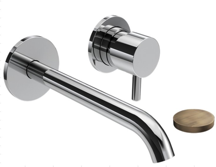 Смеситель настенный, без донного клапана, Giulini My future, матовая бронза арт. 5926-18EPBROP