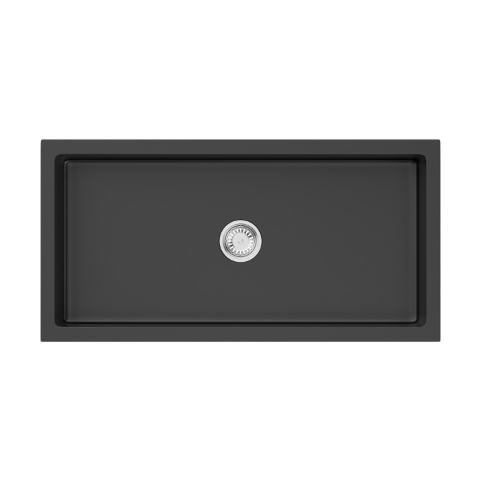 Кухонная мойка Omoikiri Mikura 91-BL Natceramic, цвет черный арт. 4997087