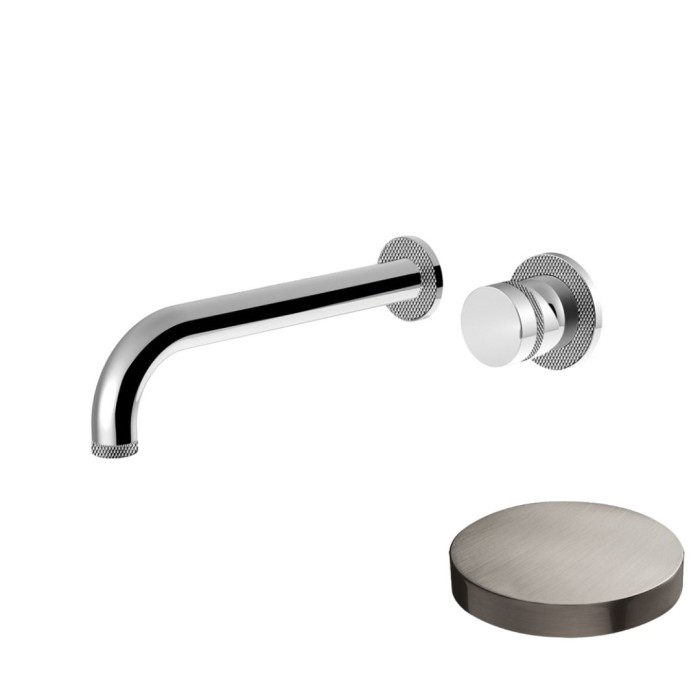 Смеситель встраиваемый, без донного клапана, Giulini My ring deluxe, никель матовый арт. MR0020DLNKO