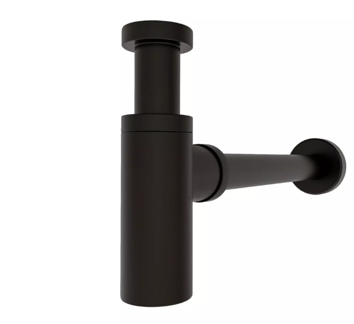 Сифон для раковины Lotis 32мм, цвет черный матовый арт. L1010