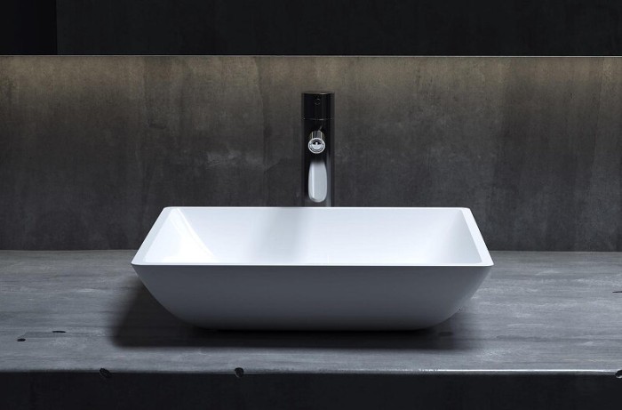 Раковина накладная 37,5x37,5, матовая, Salini CALLISTA арт. 1101208SMRH