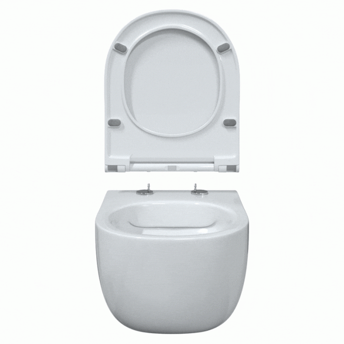 Унитаз BERGES EGO RR, сиденье дюропласт Toma Slim SO, арт. 082111RR