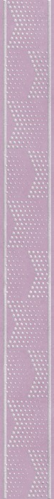 Бордюр белый (сиреневый) 6,5x60 GLOBAL TILE Viola gt арт. 10200000076