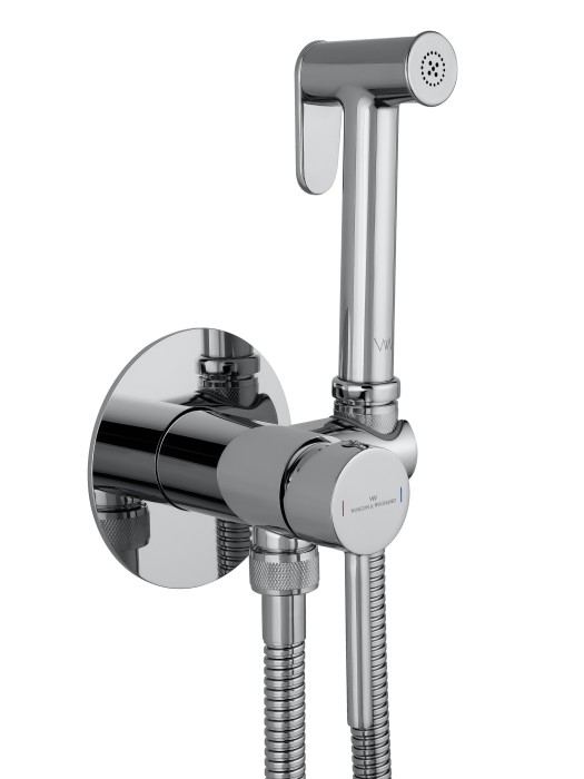Смеситель с гигиеническим душем встраиваемый, Wonzon & Woghand Stick, WW-88829902-CR цвет: хром