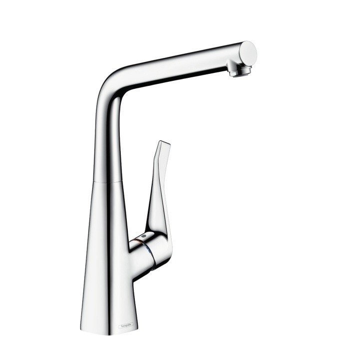 Смеситель для кухни, для установки перед окном, Hansgrohe Metris M71, хром арт. 14823000