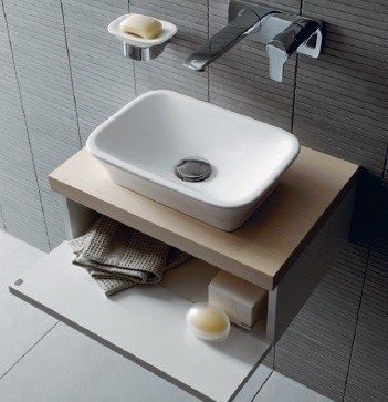 Раковина 36х26 см, накладная, MH TOTO, LW10038G цвет: белый