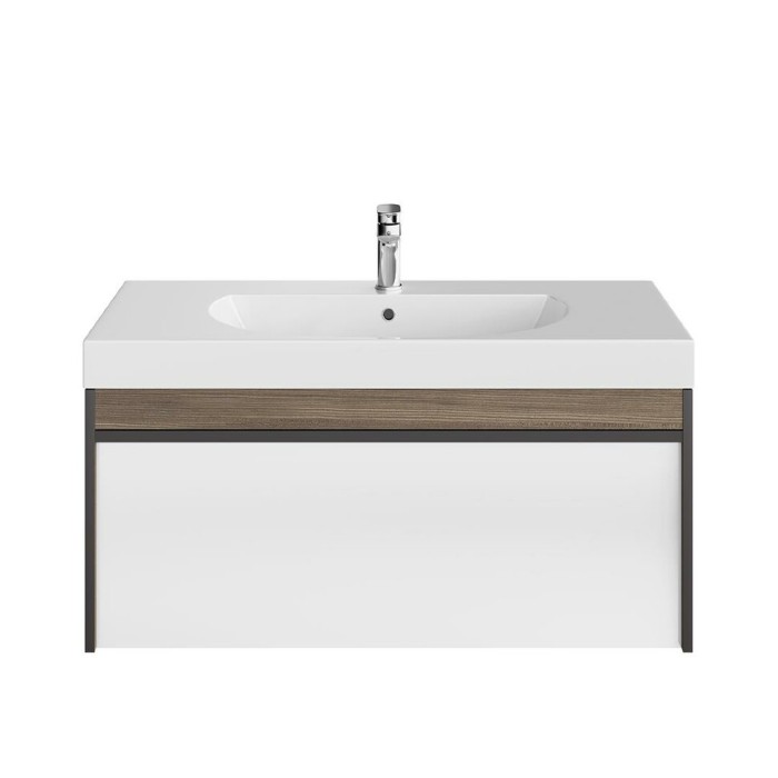 Тумба подвесная 100см с ящиком 1+1, Modula Kerama Marazzi, белый - MO.100.1+1\AR