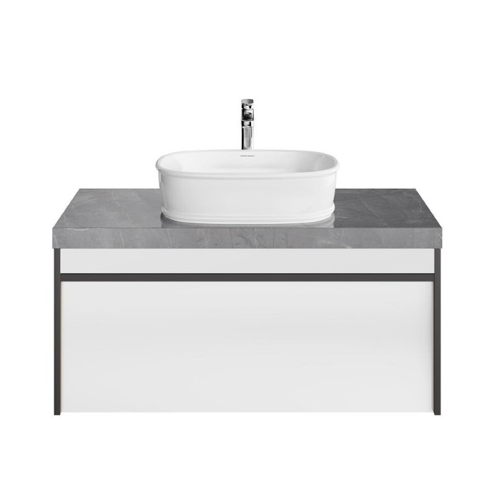 Тумба подвесная 100см с ящиком 1+1, Modula Kerama Marazzi, белый - MO.100.1+1\AR