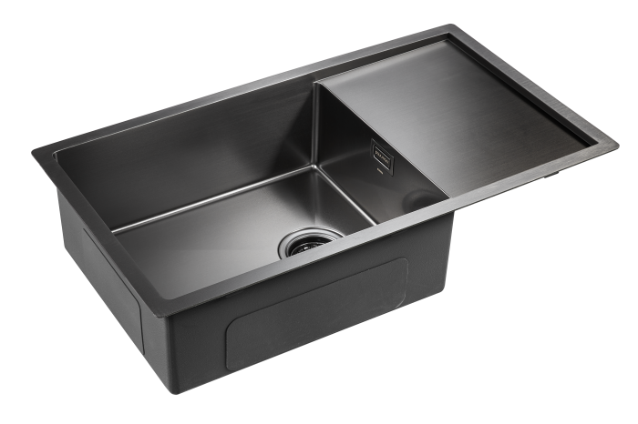 Мойка для кухни нержавеющая 780х440мм Paulmark PLATTE, вороненая сталь - PM807844-GM