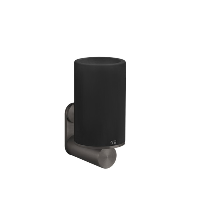 Стакан для зубных щеток настенный, Gessi 316, черный/brushed black metal pvd арт. 54708#707