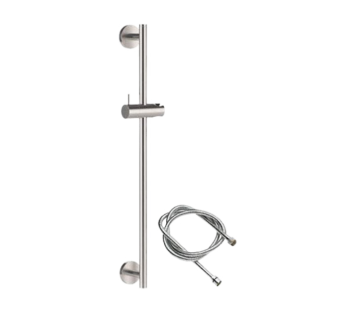 Душевая стойка 66 см с шлангом матовый, Remer X Style Inox, внешнего монтажа SS317M332