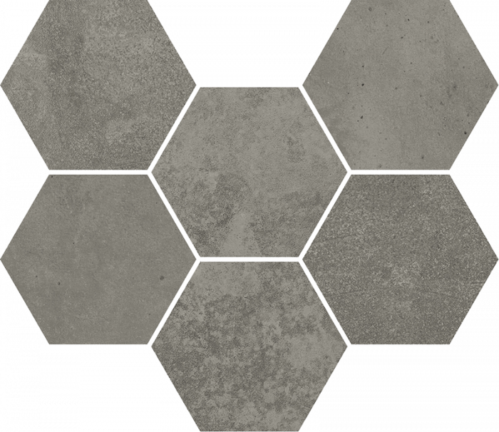 Мозаика дарк гексагон 25x29 Italon Терравива арт. 620110000110