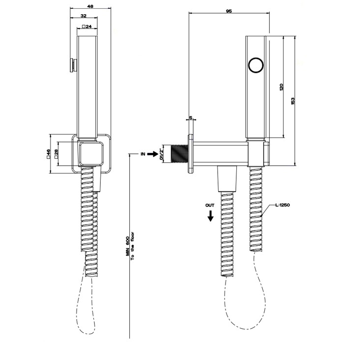 Гидроершик, Gessi iSpa, хром арт. 33823#031