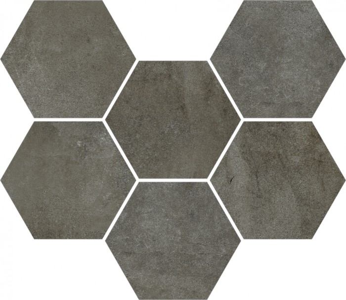Мозаика дарк гексагон 25x29 Coliseum Gres Expo арт. 620110000174