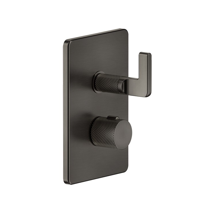 Термостатический смеситель, 3 выхода, Gessi Inciso, черный матовый арт. 58136#299
