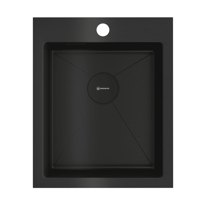 Кухонная мойка Omoikiri Akisame 41-GB нерж. сталь, цвет графит арт. 4997011