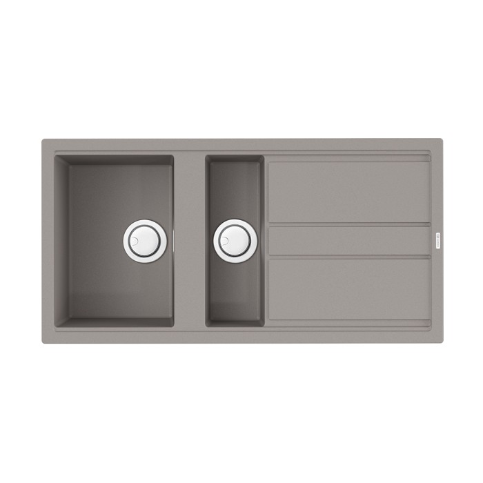 Кухонная мойка Omoikiri Kitagawa 100-2-GR Artceramic, цвет leningrad grey арт. 4993804