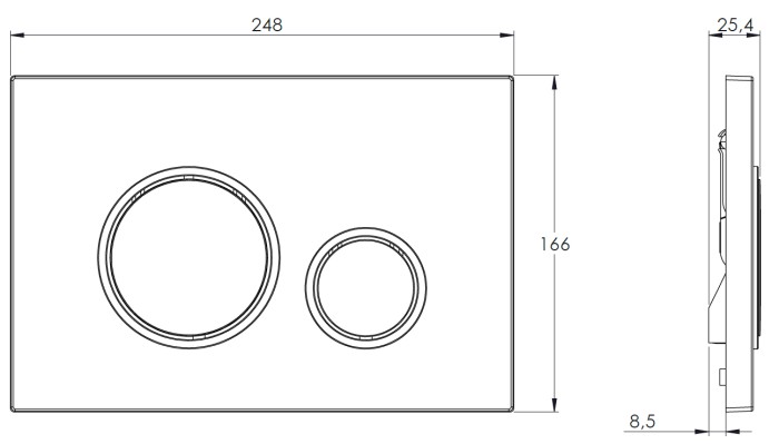 Готовый комплект инсталляция с панелью смыва + унитаз Nova с сиденьем микролифт+клавиша, белый хром  Azario - AZ-8010-1000+AZ-8200-0045+AZ-2216 SP
