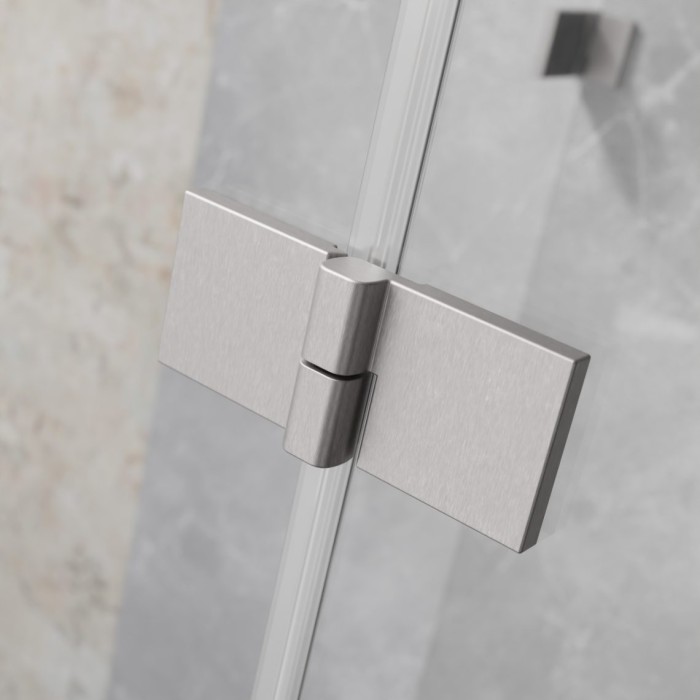 Душевая дверь Radaway Essenza Pro DWJ 100х200см, распашная, цвет Brushed Nickel арт. 10099100-91-01L