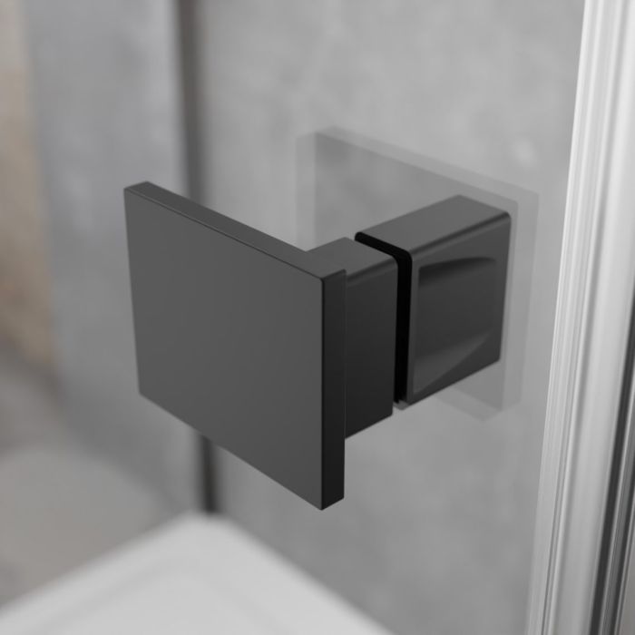 Душевое ограждение Radaway Essenza 8 KDJ Black 90х90х200см, стекло прозрачное 8мм, профиль черный