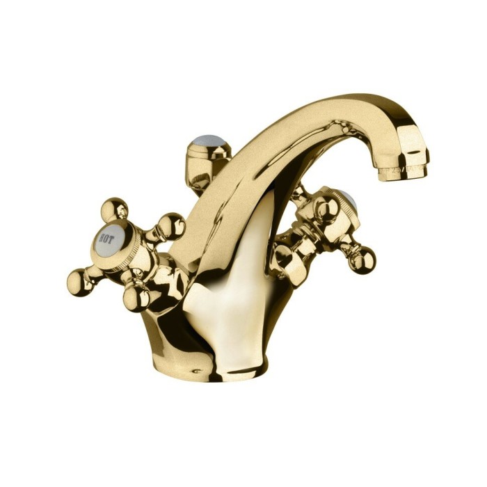 Смеситель для раковины dn15, 1926 Kludi, позолоченный, 23 кар - 510104520