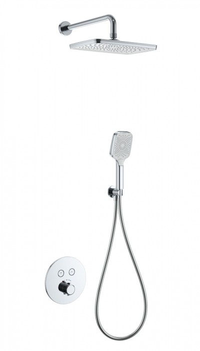 Душевая система с термостатом встраиваемая, Wonzon &amp; Woghand, WW-D2017-A-CR цвет: хром