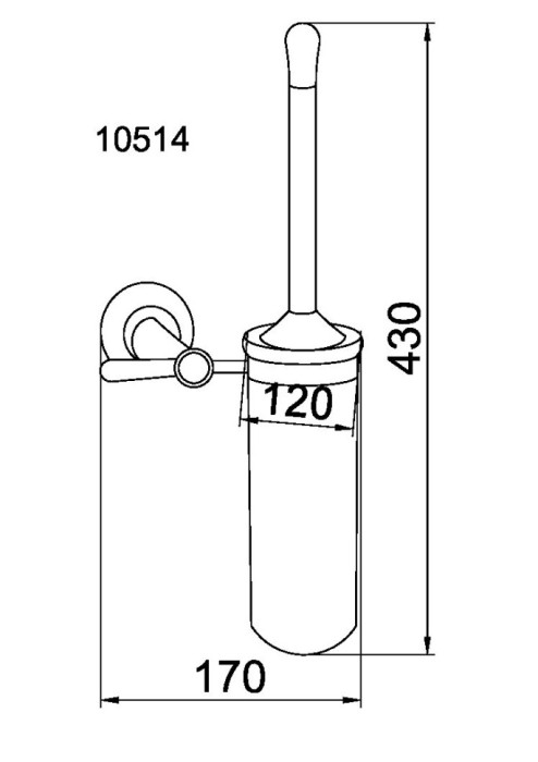 Ершик настенный, Boheme Chiaro - 10514