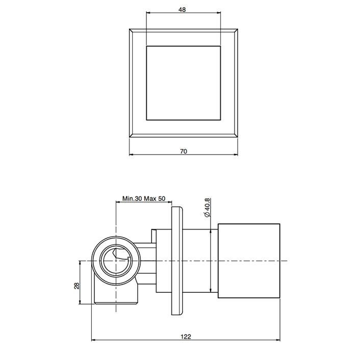Fima Carlo Frattini Переключатель поток на 2 источника, Zeta, F3963N2NS цвет: черный