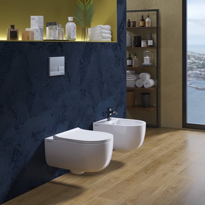 Унитаз BERGES EGO XL, сиденье дюропласт Toma Slim SO, арт. 082118