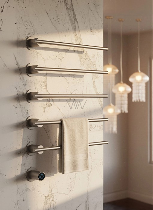 Полотенцесушитель электрический встраиваемый, Wonzon & Woghand Dortmund, WW-A365-BR цвет: никель