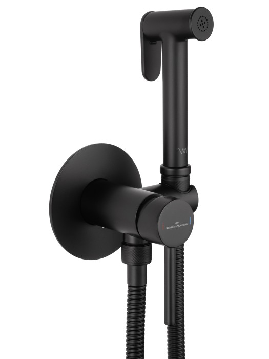 Смеситель с гигиеническим душем встраиваемый, Wonzon & Woghand Stick, WW-88829902-MB цвет: черный