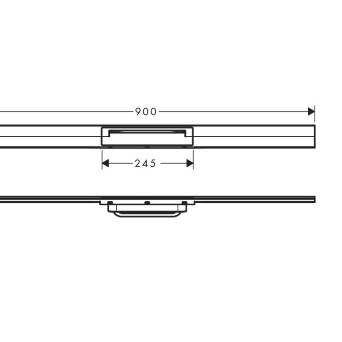 Внешняя часть трапа для душа 90см, укорачиваемая RainDrain Flex Hansgrohe, золото арт. 56045990