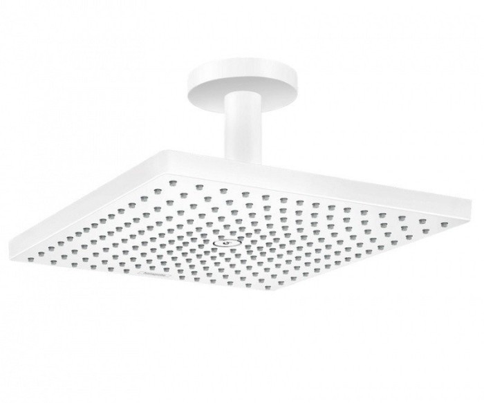 Верхний душ с потолочным кронштейном Raindance E Hansgrohe, белый арт. 26250700