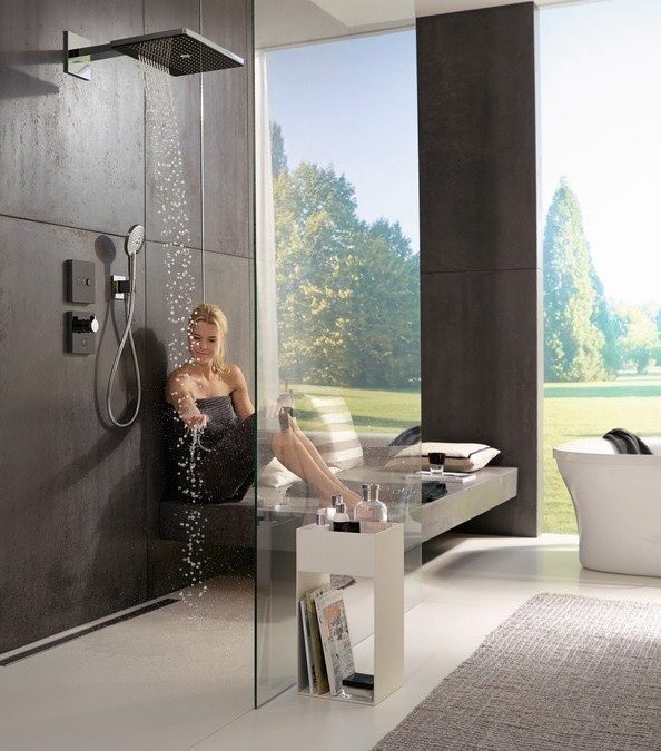 Душевой набор с держателем и шлангом 160см Raindance Select S Hansgrohe, белый, хром арт. 26721400