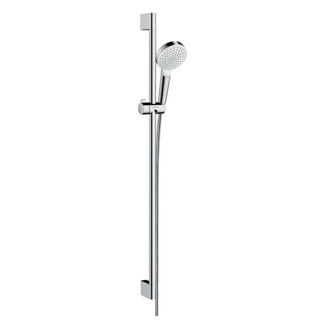 Душевой гарнитур со штангой 90см Crometta Hansgrohe, белый, хром арт. 26537400