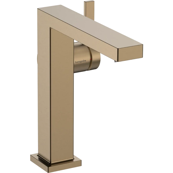 Смеситель для раковины EcoSmart+, с донным клапаном Push-Open, Hansgrohe Tecturis E, бронза арт. 73040140